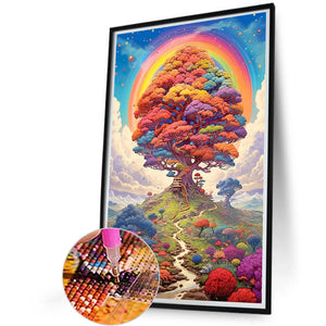 Colourful World 40X60CM(Canvas) Full Round Drill Diamond Painting