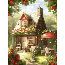 Load image into Gallery viewer, Strawberry House 30X40CM(Canvas) Full Round Drill Diamond Painting
