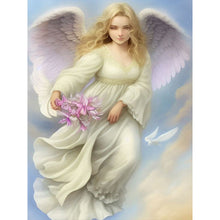 Load image into Gallery viewer, Flower-Carrying Angel 35X45CM(Canvas) Full AB Round Drill Diamond Painting
