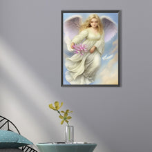 Load image into Gallery viewer, Flower-Carrying Angel 35X45CM(Canvas) Full AB Round Drill Diamond Painting
