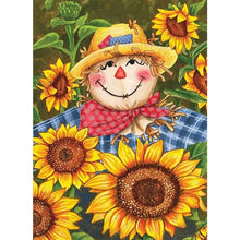 Load image into Gallery viewer, Scarecrow Among Sunflowers 45X60CM(Canvas) Full AB Round Drill Diamond Painting
