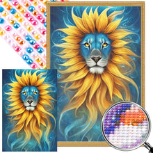 Load image into Gallery viewer, Sunflower Lion 45X65CM(Canvas) Full AB Round Drill Diamond Painting
