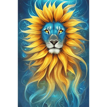 Load image into Gallery viewer, Sunflower Lion 45X65CM(Canvas) Full AB Round Drill Diamond Painting
