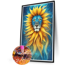 Load image into Gallery viewer, Sunflower Lion 45X65CM(Canvas) Full AB Round Drill Diamond Painting
