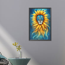 Load image into Gallery viewer, Sunflower Lion 45X65CM(Canvas) Full AB Round Drill Diamond Painting
