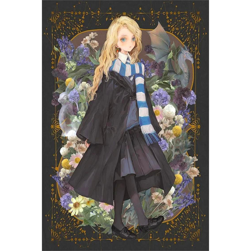 Harry Potter Luna Lovegood 40X60CM(Canvas) Full Round Drill Diamond Painting