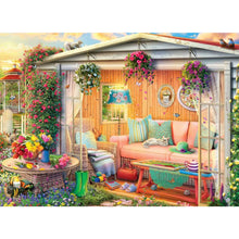 Load image into Gallery viewer, Small Garden And Cat 60X45CM(Canvas) Full AB Round Drill Diamond Painting
