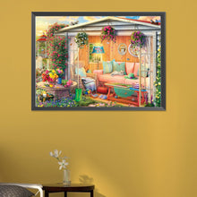 Load image into Gallery viewer, Small Garden And Cat 60X45CM(Canvas) Full AB Round Drill Diamond Painting
