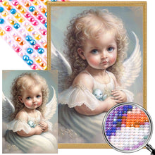 Load image into Gallery viewer, Angel Girl 45X65CM(Canvas) Full AB Round Drill Diamond Painting
