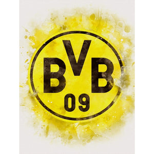 Dortmund Team Logo 30*40CM(Canvas) Full Round Drill Diamond Painting