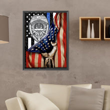 Load image into Gallery viewer, American Flag 30X40CM(Canvas) Full Round Drill Diamond Painting
