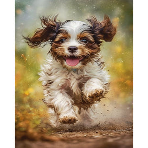 Puppy 40X50CM(Canvas) Full Square Drill Diamond Painting