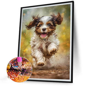 Puppy 40X50CM(Canvas) Full Square Drill Diamond Painting