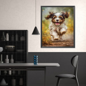 Puppy 40X50CM(Canvas) Full Square Drill Diamond Painting