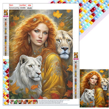 Load image into Gallery viewer, Beauty Lion 30X40CM(Canvas) Full Square Drill Diamond Painting
