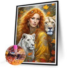 Load image into Gallery viewer, Beauty Lion 30X40CM(Canvas) Full Square Drill Diamond Painting
