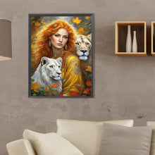 Load image into Gallery viewer, Beauty Lion 30X40CM(Canvas) Full Square Drill Diamond Painting
