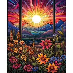 Beautiful Sunrise 40X50CM(Canvas) Full Square Drill Diamond Painting