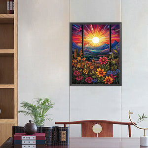 Beautiful Sunrise 40X50CM(Canvas) Full Square Drill Diamond Painting