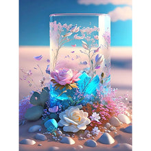 Load image into Gallery viewer, Fantasy Beach Flowers In A Vase 30X40CM(Canvas) Full Round Drill Diamond Painting
