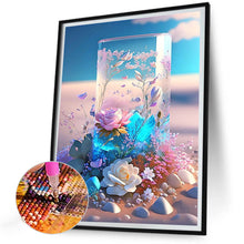 Load image into Gallery viewer, Fantasy Beach Flowers In A Vase 30X40CM(Canvas) Full Round Drill Diamond Painting
