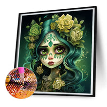 Load image into Gallery viewer, Sugar Skull Girl 30X30CM(Canvas) Full Round Drill Diamond Painting
