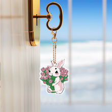 Load image into Gallery viewer, 7PCS Double Sided Diamond Painting Art Keychain Pendant for Beginners (Animals)

