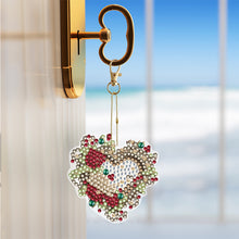 Load image into Gallery viewer, 6PCS Double Sided Special Shape Diamond Painting Keychain (Flower Love)
