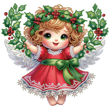 Load image into Gallery viewer, Christmas Little Angel 30X30CM(Canvas) Partial Special Shaped Drill Diamond Painting
