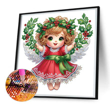 Load image into Gallery viewer, Christmas Little Angel 30X30CM(Canvas) Partial Special Shaped Drill Diamond Painting
