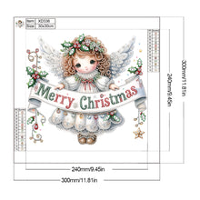 Load image into Gallery viewer, Christmas Little Angel 30X30CM(Canvas) Partial Special Shaped Drill Diamond Painting
