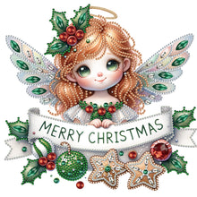 Load image into Gallery viewer, Christmas Little Angel 30X30CM(Canvas) Partial Special Shaped Drill Diamond Painting
