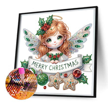 Load image into Gallery viewer, Christmas Little Angel 30X30CM(Canvas) Partial Special Shaped Drill Diamond Painting
