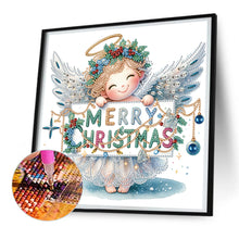 Load image into Gallery viewer, Christmas Little Angel 30X30CM(Canvas) Partial Special Shaped Drill Diamond Painting
