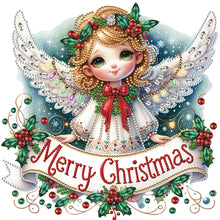 Load image into Gallery viewer, Christmas Little Angel 30X30CM(Canvas) Partial Special Shaped Drill Diamond Painting
