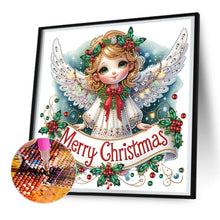 Load image into Gallery viewer, Christmas Little Angel 30X30CM(Canvas) Partial Special Shaped Drill Diamond Painting
