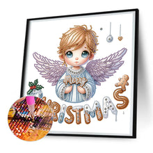 Load image into Gallery viewer, Christmas Little Angel 30X30CM(Canvas) Partial Special Shaped Drill Diamond Painting
