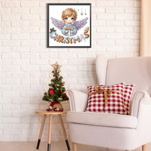 Load image into Gallery viewer, Christmas Little Angel 30X30CM(Canvas) Partial Special Shaped Drill Diamond Painting
