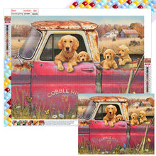 Load image into Gallery viewer, Puppy In Car 50X40CM(Canvas) Full Square Drill Diamond Painting
