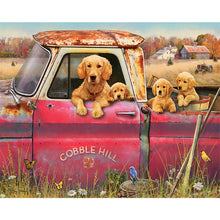 Load image into Gallery viewer, Puppy In Car 50X40CM(Canvas) Full Square Drill Diamond Painting
