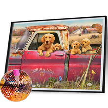 Load image into Gallery viewer, Puppy In Car 50X40CM(Canvas) Full Square Drill Diamond Painting
