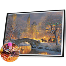 Load image into Gallery viewer, City Winter Scene 50X40CM(Canvas) Full Square Drill Diamond Painting
