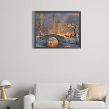 Load image into Gallery viewer, City Winter Scene 50X40CM(Canvas) Full Square Drill Diamond Painting
