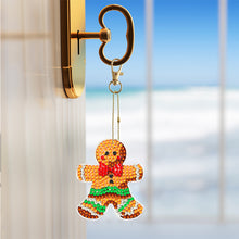 Load image into Gallery viewer, 12PCS Double Sided Diamond Painting Keychain for Xmas Decor (Christmas Gadgets)
