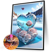 Load image into Gallery viewer, Dream Beach And Love Crystals And Flowers 30X40CM(Canvas) Full Round Drill Diamond Painting
