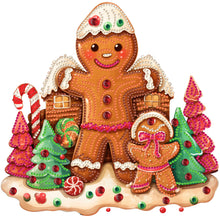 Load image into Gallery viewer, Christmas Gingerbread Cookie House 30X30CM(Canvas) Partial Special Shaped Drill Diamond Painting
