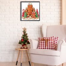 Load image into Gallery viewer, Christmas Gingerbread Cookie House 30X30CM(Canvas) Partial Special Shaped Drill Diamond Painting
