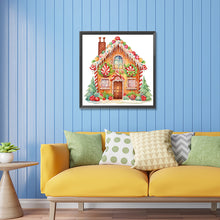 Load image into Gallery viewer, Christmas Gingerbread Cookie House 30X30CM(Canvas) Partial Special Shaped Drill Diamond Painting
