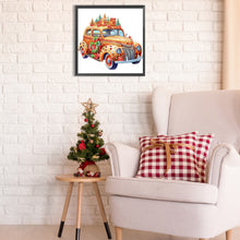 Load image into Gallery viewer, Christmas Atmosphere Car 30X30CM(Canvas) Partial Special Shaped Drill Diamond Painting
