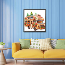 Load image into Gallery viewer, Christmas Atmosphere Car 30X30CM(Canvas) Partial Special Shaped Drill Diamond Painting
